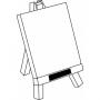 Zestaw malarski BRUSH & EASEL, wielokolorowy